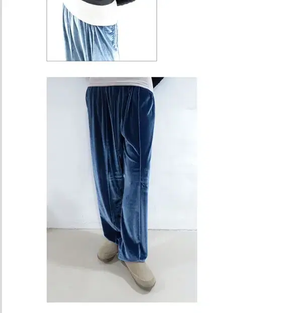 페어리 velvet loose pants